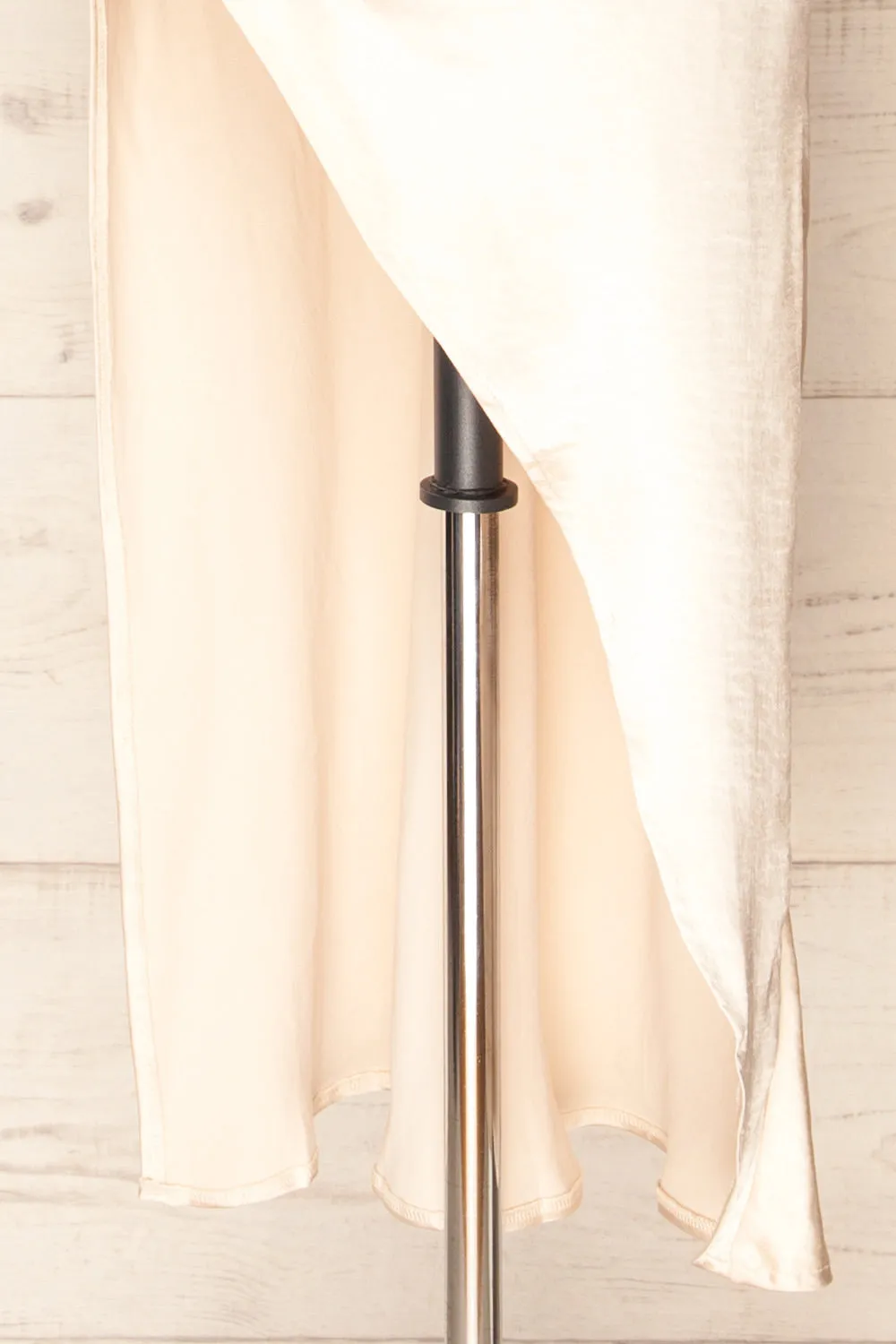 Mychkine | Champagne Midi Dress w/ Slit