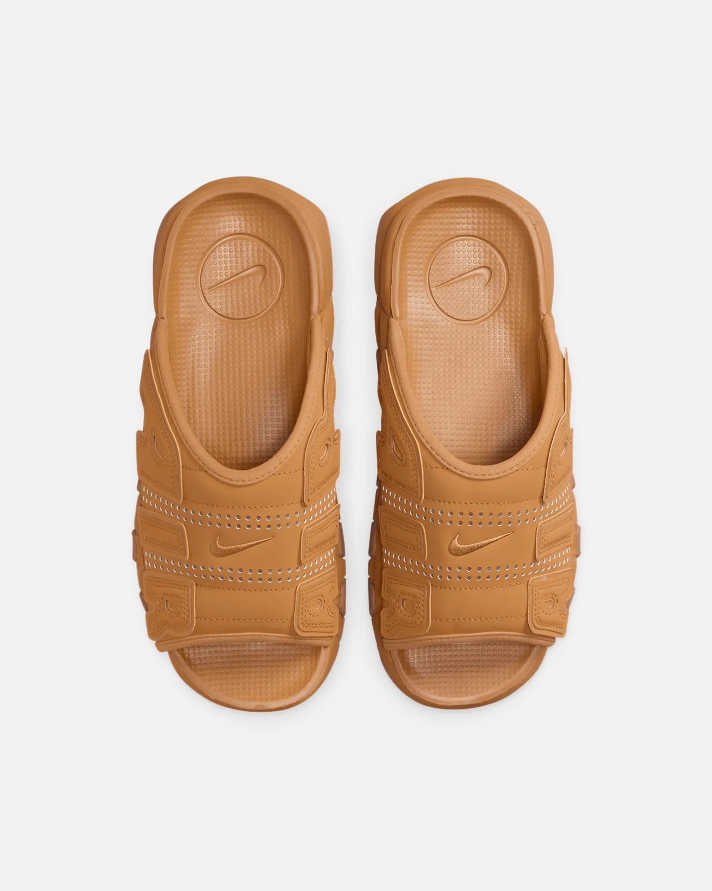 Nike Air More Uptempo Slides Flax