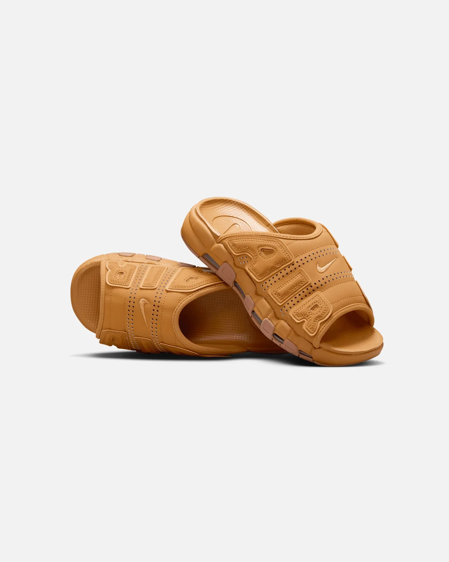 Nike Air More Uptempo Slides Flax