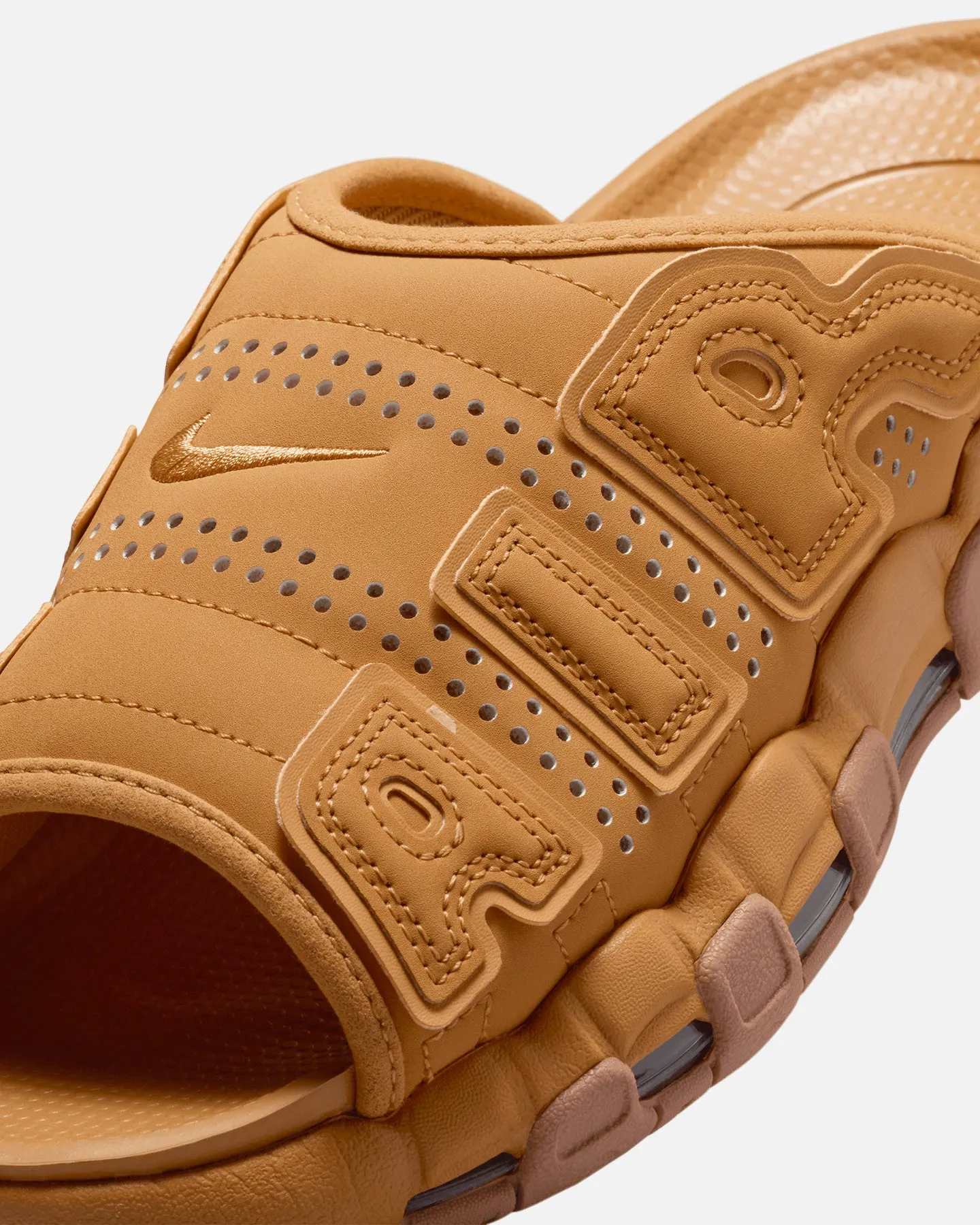 Nike Air More Uptempo Slides Flax