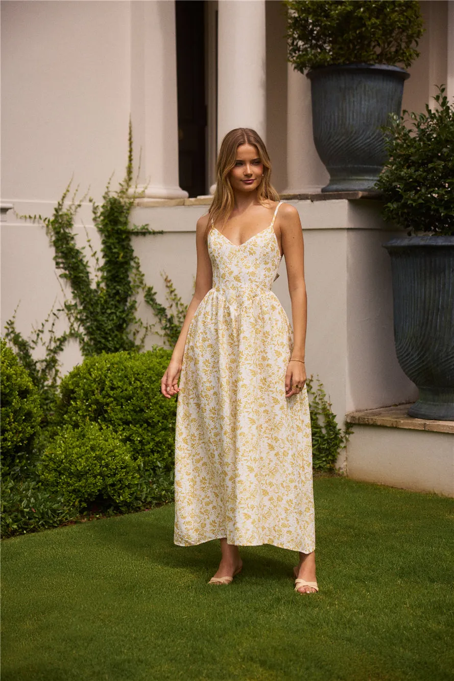 Painted Skies Maxi Dress Yellow