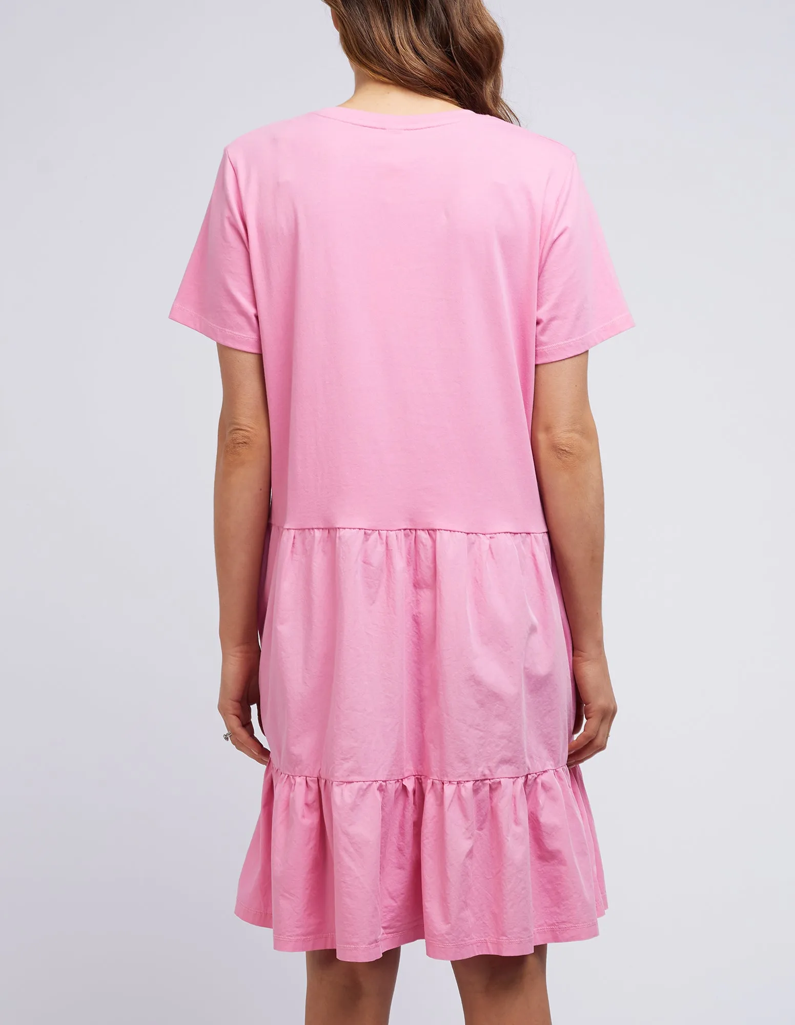 Plus Size Joanna Tee Dress - Bubblegum Pink