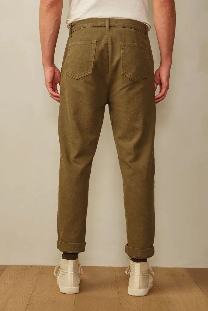 ROAD TO NOWHERE PILON RECYCLED COTTON TROUSER, MULTIPLE COLORS
