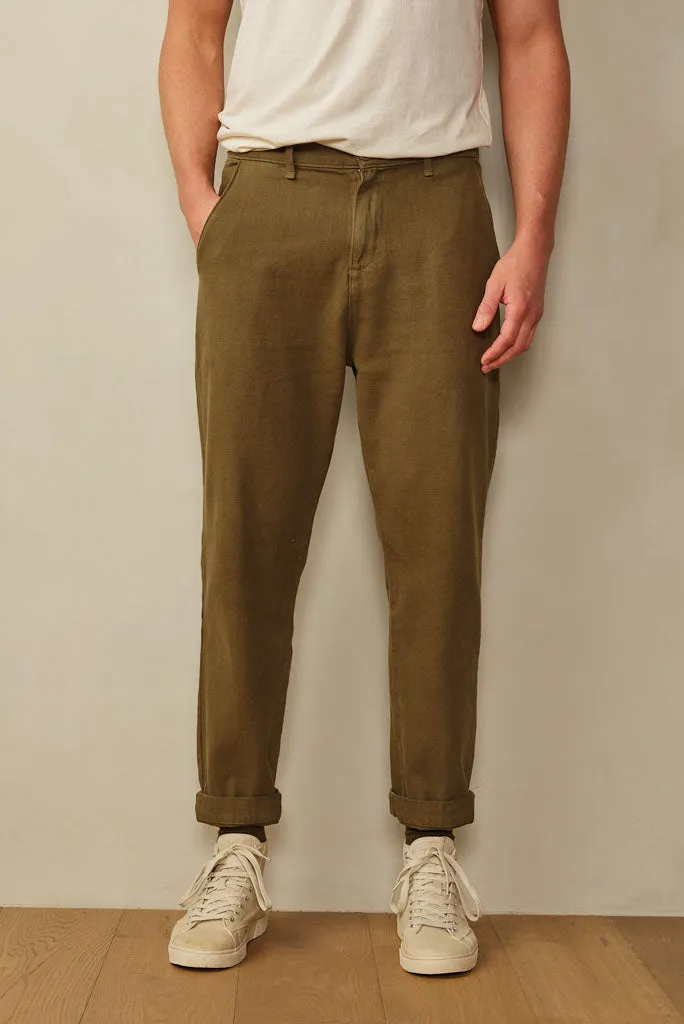 ROAD TO NOWHERE PILON RECYCLED COTTON TROUSER, MULTIPLE COLORS