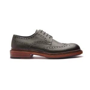 Rudolph-X, Wingtip Derby - Green Milled Grain | New Age