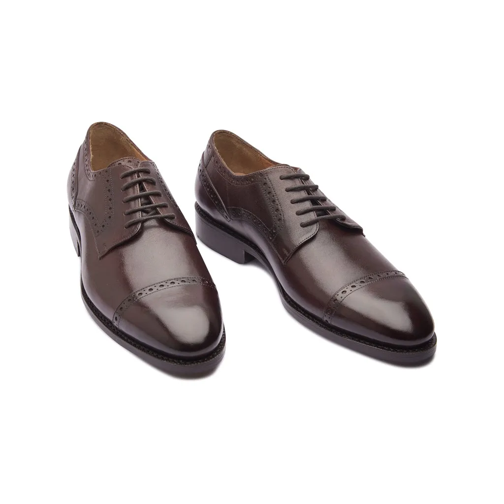 Stefano, Captoe Derby - Brown | Hand Welted | Classics Collection