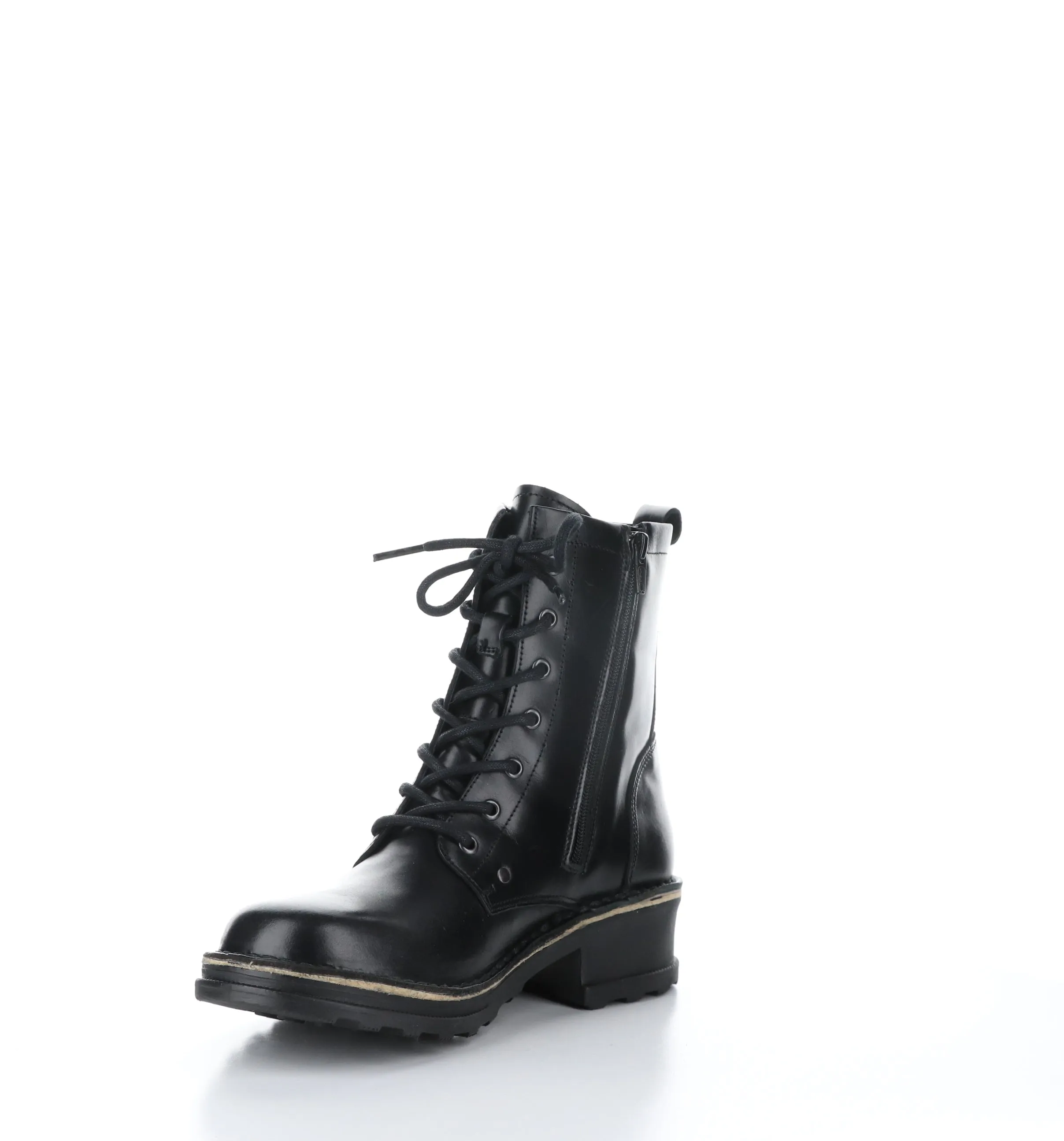 THOR035FLY Black Zip Up Boots
