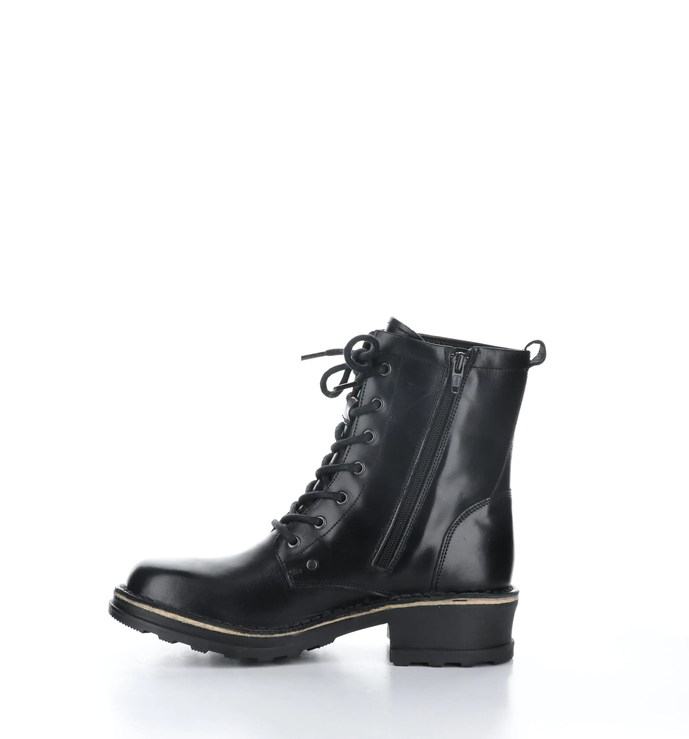 THOR035FLY Black Zip Up Boots