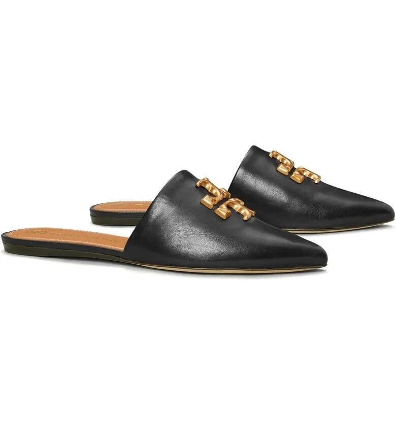 TORY BURCH ELEANOR LEATHER MULES