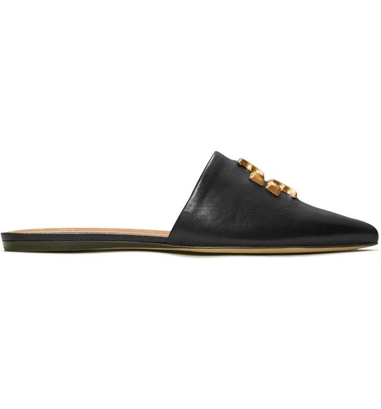 TORY BURCH ELEANOR LEATHER MULES