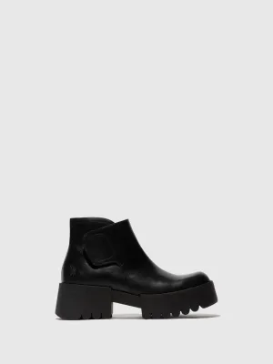 Velcro Ankle Boots ENDO006FLY BLACK
