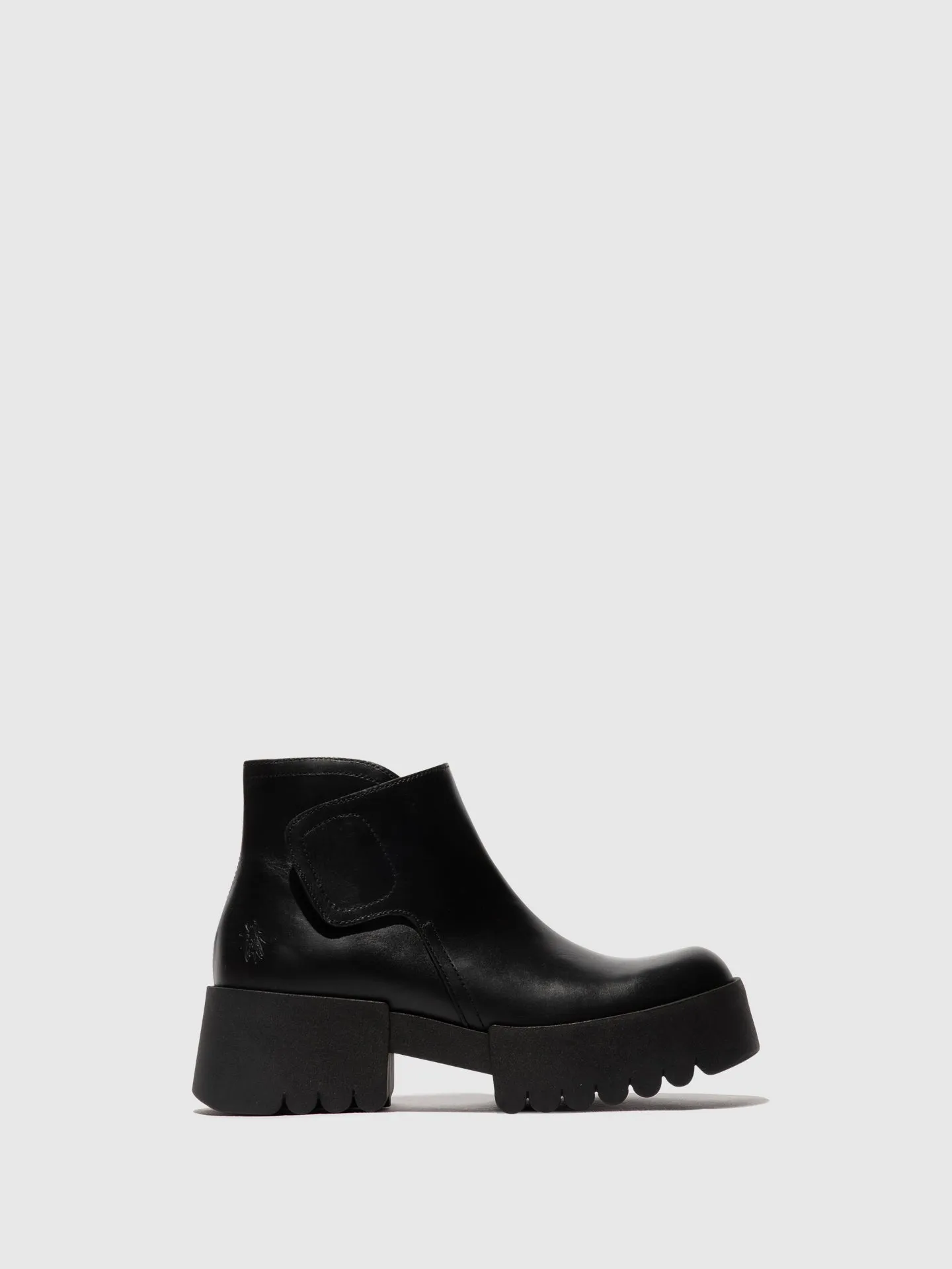 Velcro Ankle Boots ENDO006FLY BLACK