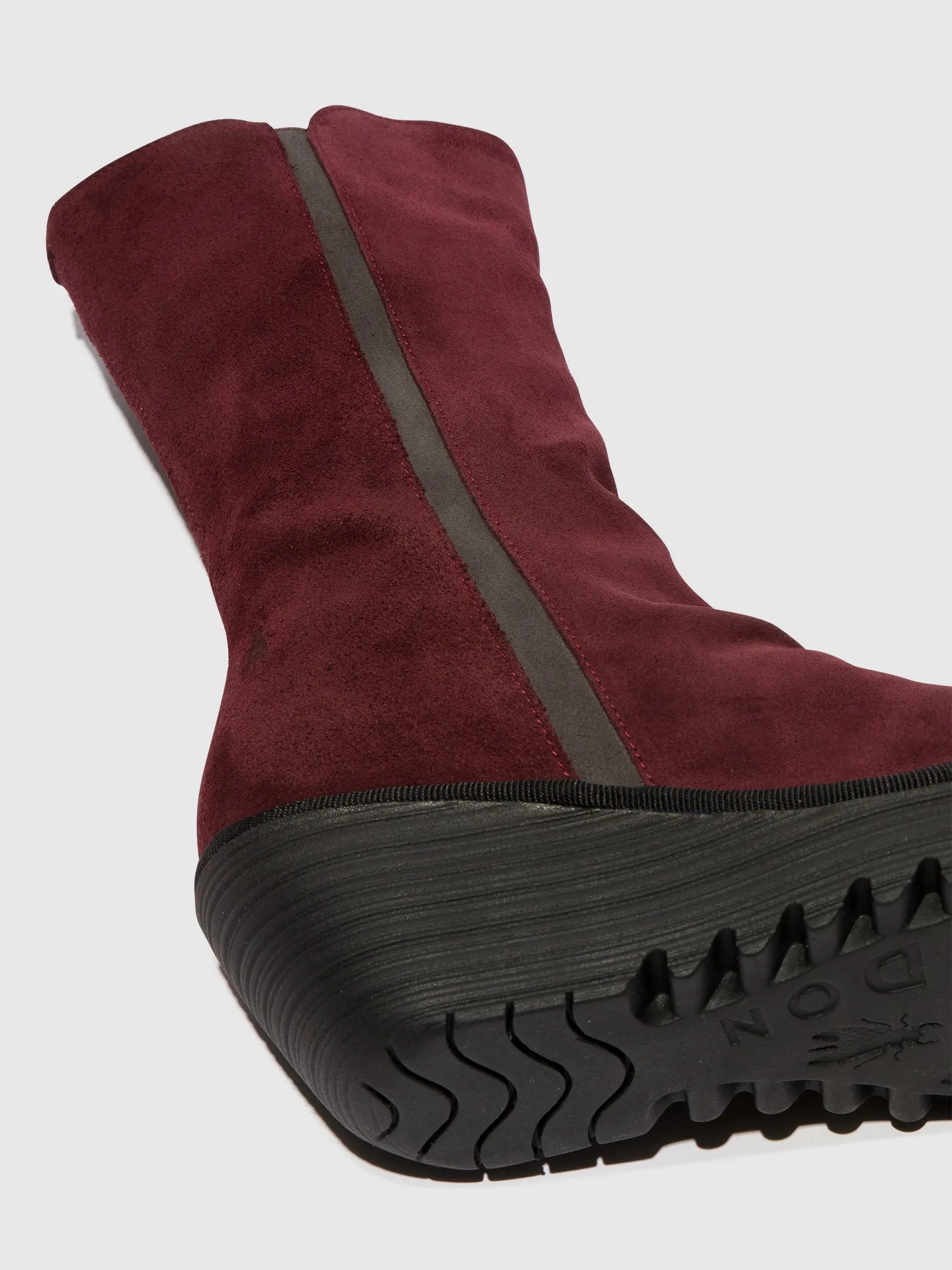Zip Up Ankle Boots YEMY408FLY WINE/DIESEL